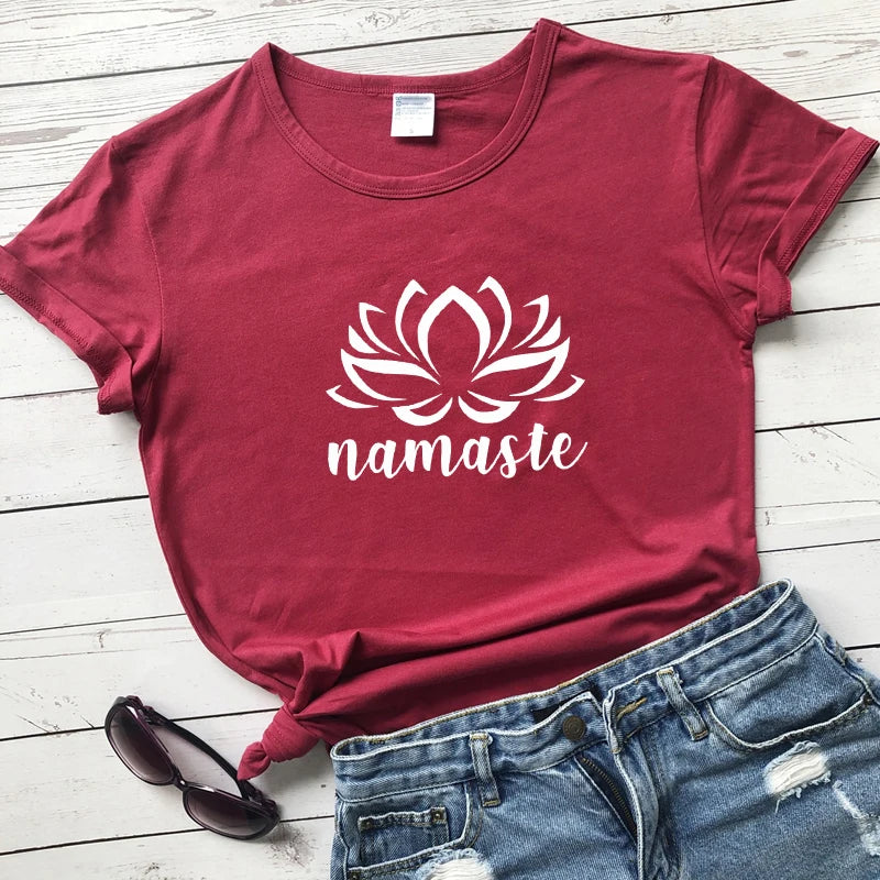 Namaste Lotus Flower T-shirt