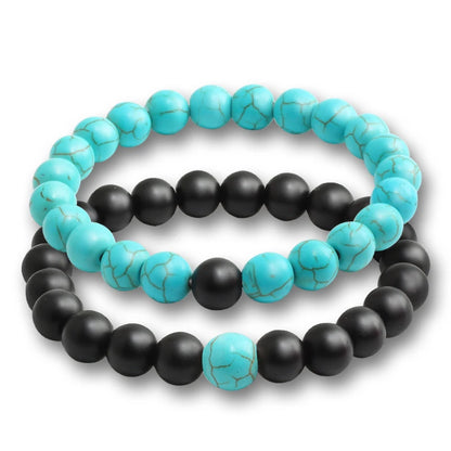 Natural Lava Stone Bracelets | 2 Pieces