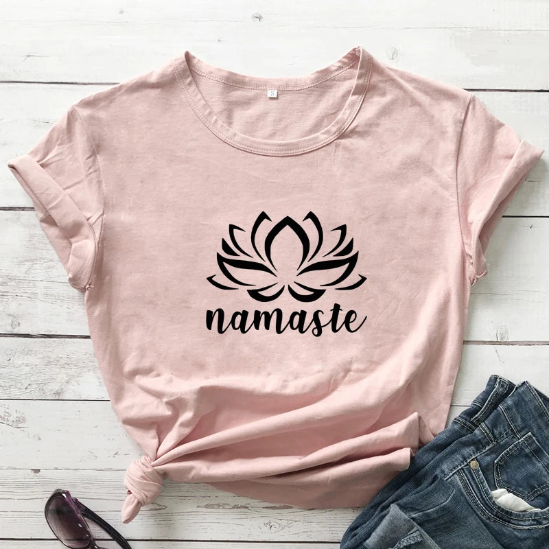 Namaste Lotus Flower T-shirt