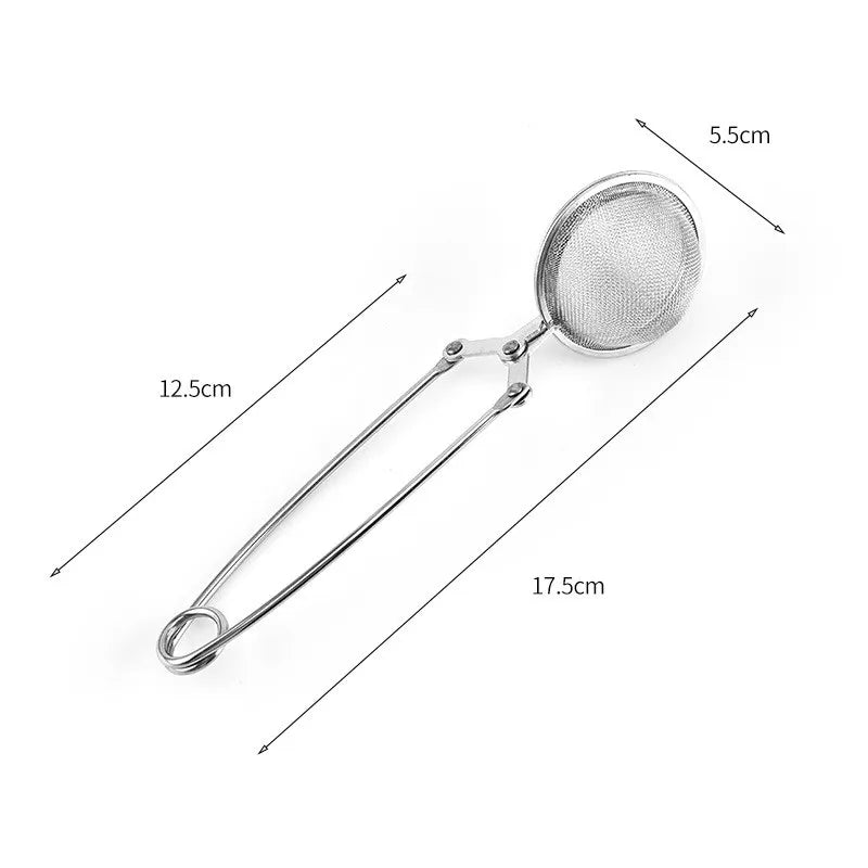 Tea Infuser Stainless Steel Sphere Mesh Tea Strainer Coffee Herb Spice Filter Diffuser Handle Tea Ball Match Tea Bags