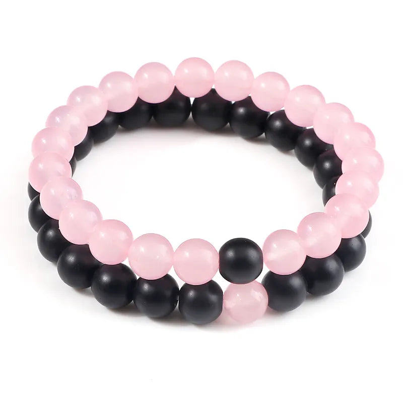 Natural Lava Stone Bracelets | 2 Pieces